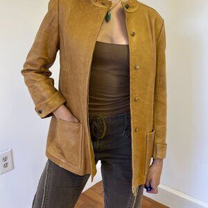 Jerry Feder for Francine/Mark Shale leather blazer